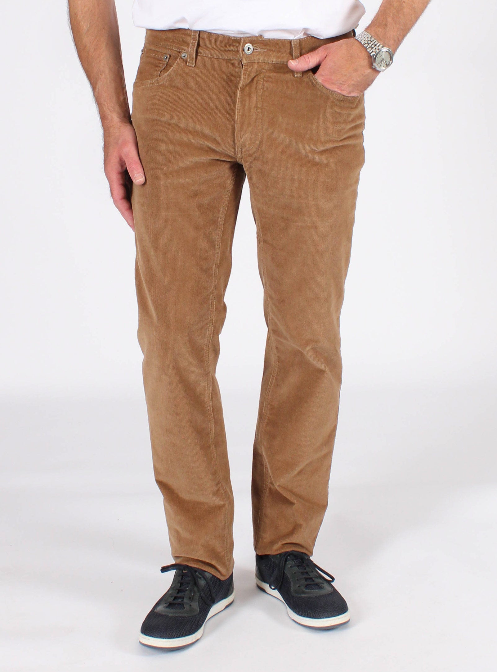BRAX SLD 5-Pocket Corduroy Pants for Men - Comfortable Stretch Fit Casual Trousers for Work, Travel & Everyday Wear