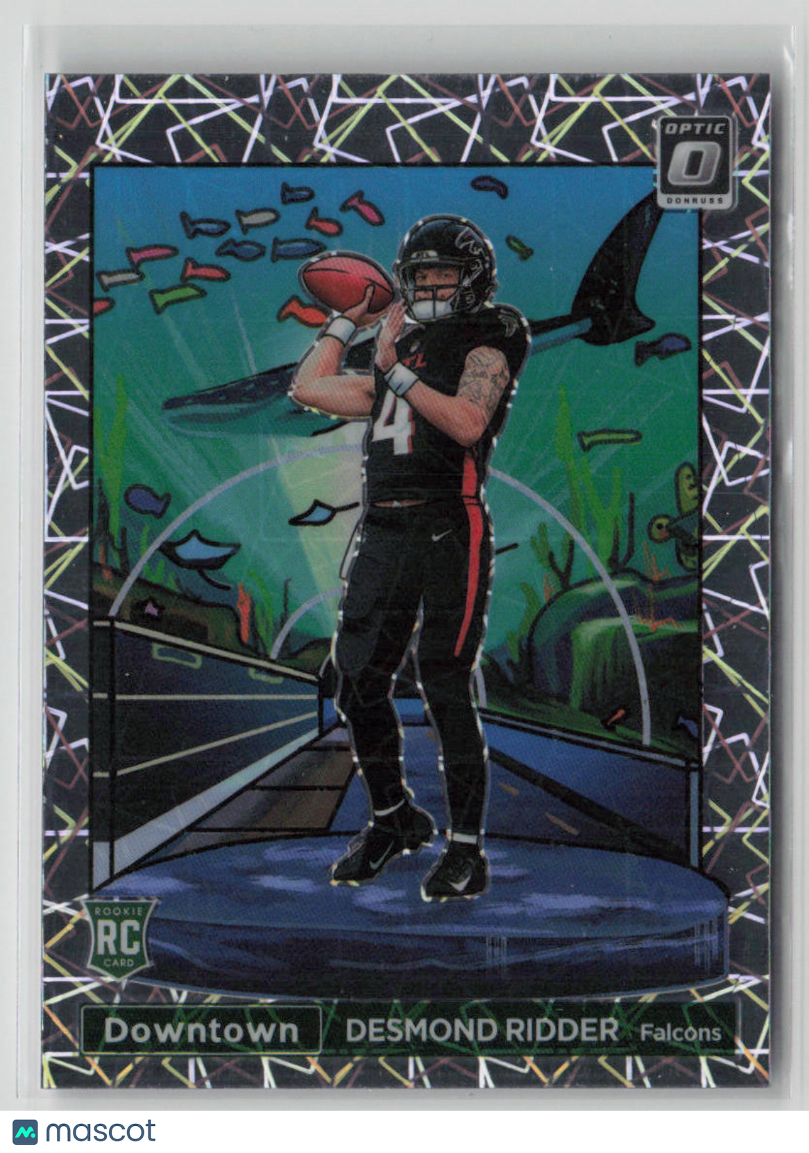 2023 Panini Donruss Optic Downtown Desmond Ridder Rookie Card #DT DR - NFL Football Collectible for Fans & Investors
