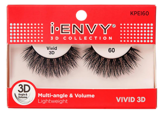 KISS iEnvy 3D Collection False Eyelashes - Natural Looking Voluminous Lashes for Dramatic Eye Makeup | Perfect for Parties, Weddings & Special Occasions