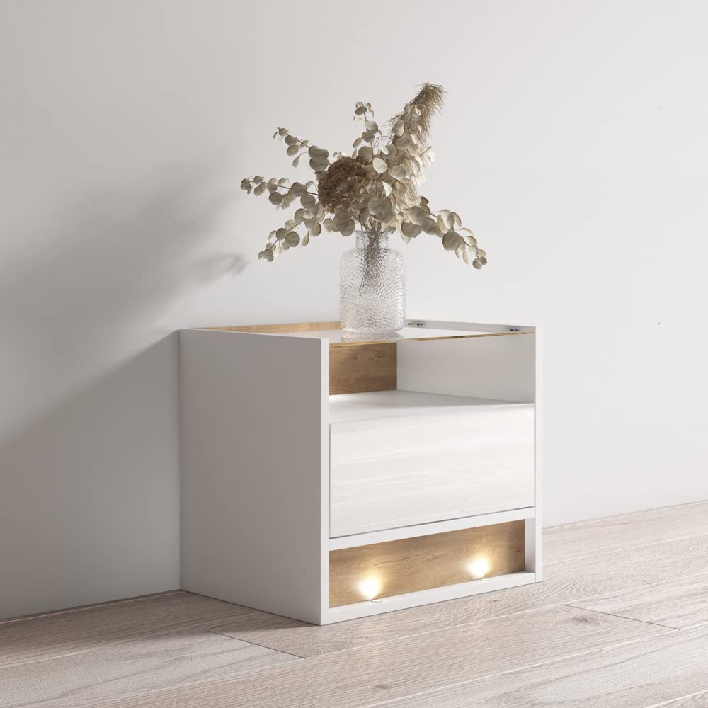 Modern Nightstand with Storage Drawer - 22