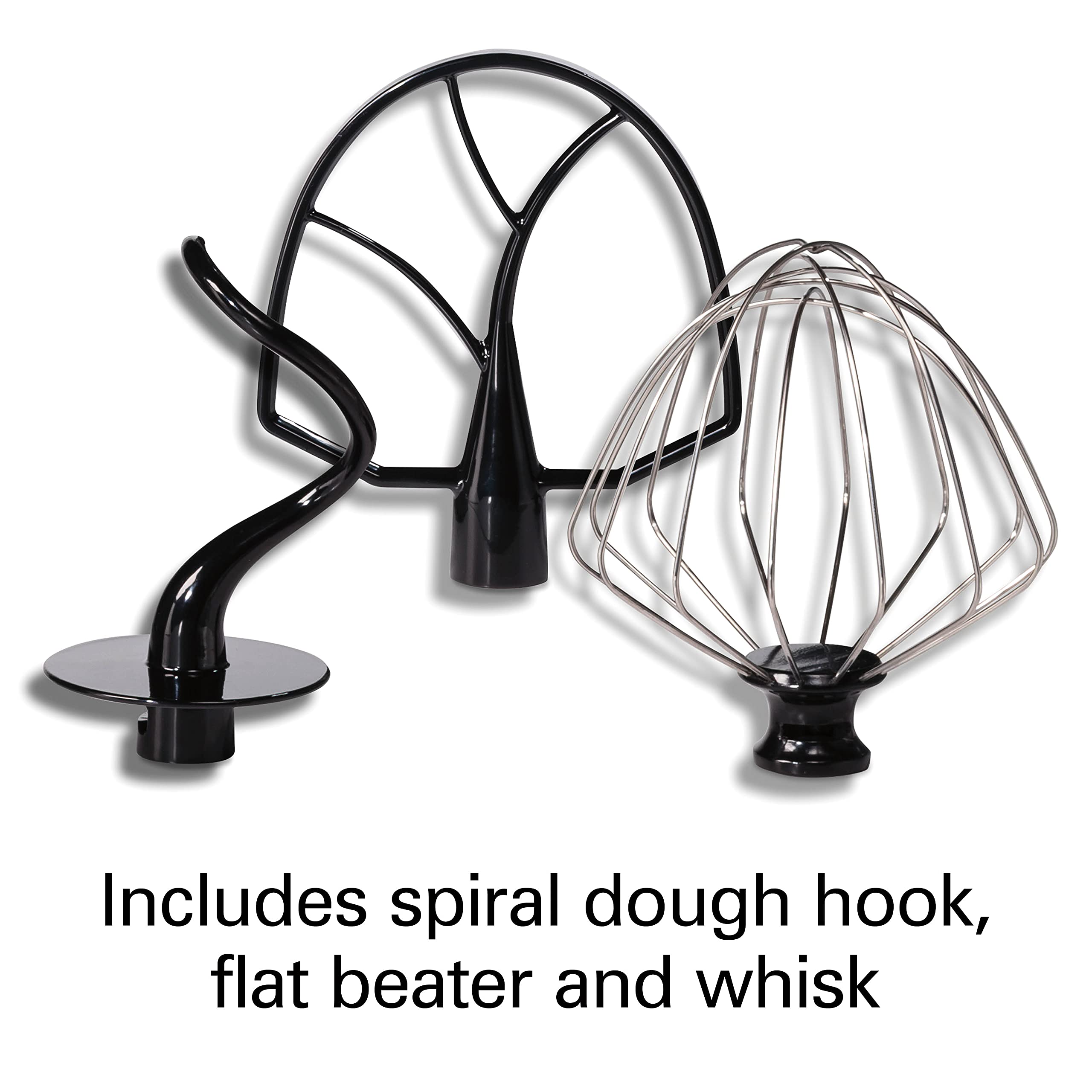 Hamilton Beach Professional 5 Quart All-Metal Stand Mixer - 12 Speed Settings with Flat Beater, Dough Hook & Whisk - Heavy Duty Kitchen Mixer for Baking Bread, Cakes & Cookies - Perfect for Home Bakers & Professional Chefs