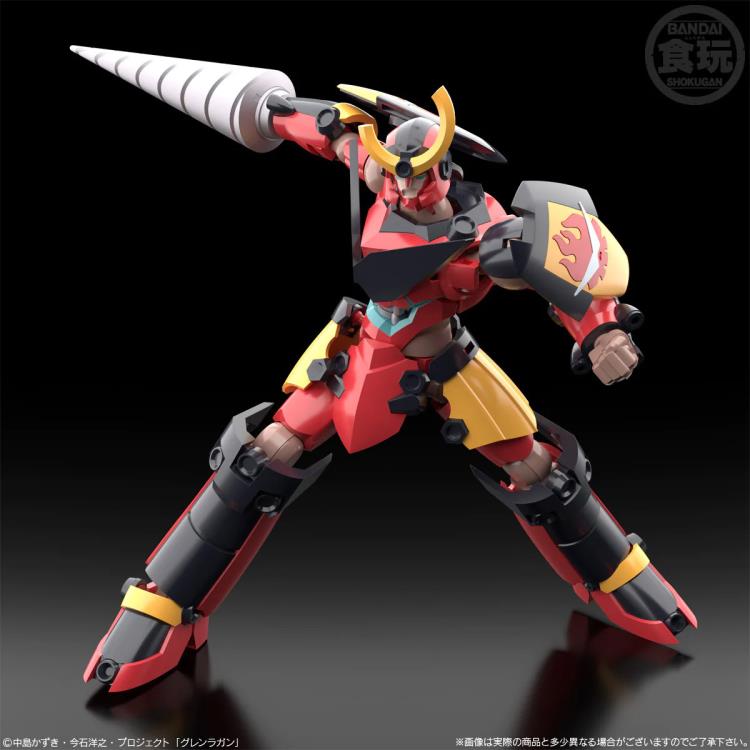 Bandai SMP Shokugan Modeling Project Gurren Lagann & Enki Action Figure Model Kit - Anime Robot Building Set for Collectors & Display