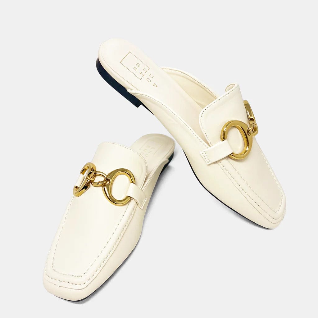 Shu Shop Andromeda Cream Loafers for Women - Comfortable Slip-On Casual Shoes - Perfect for Office, Travel & Everyday Wear