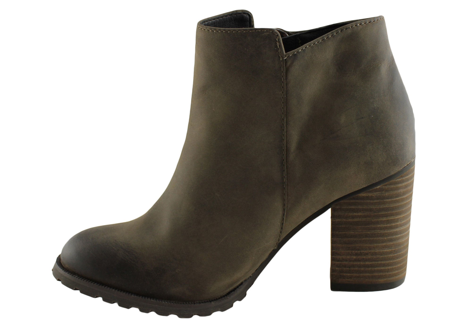 RMK Women's Lucetta Fashion Leather Ankle Boots - Stylish & Comfortable Low Heel Booties for Fall & Winter | Perfect for Office, Dating & Casual Outfits