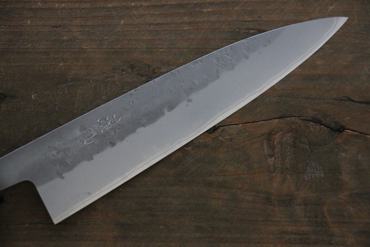 Premium Seisuke Blue Steel No.2 Nashiji Hiraki 165mm Japanese Chef Knife with Chestnut Handle - Perfect for Sushi, Sashimi & Precision Vegetable Cutting