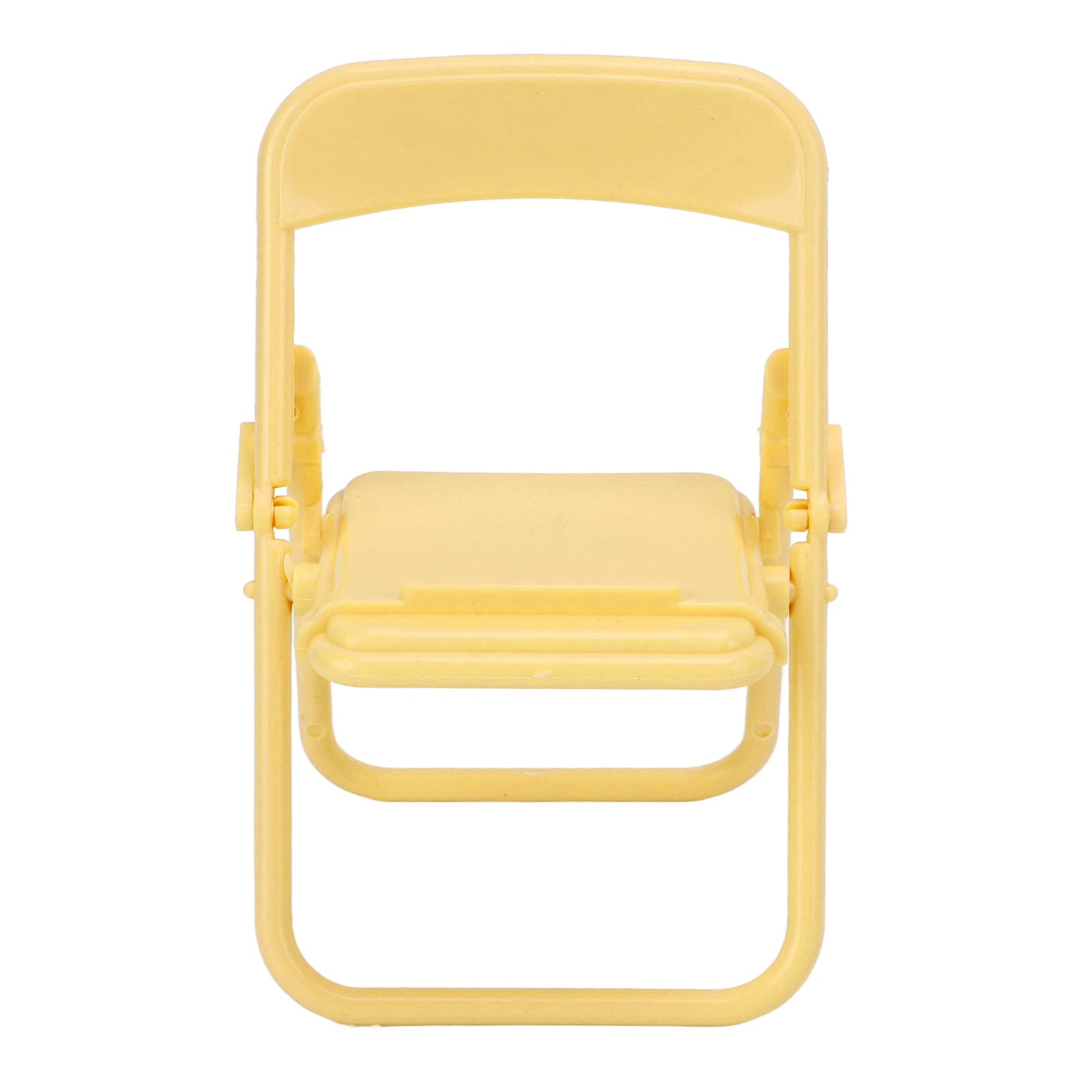 Raguso Foldable Phone Stand Holder - Stool Shape Design for iPhone, Samsung & Smartphones - Yellow - Perfect for Office Desk, Home Decor & Indoor Use