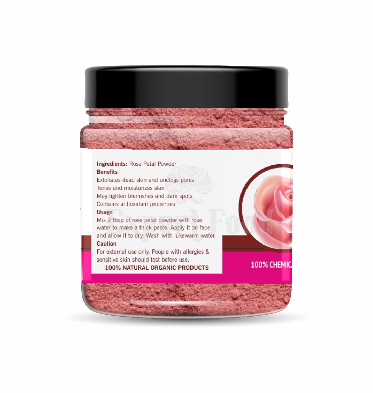 Organic Rose Petals Powder for Skin Care - 100% Pure Rosa Indica Face Mask for Glowing Complexion | 300g | DIY Beauty Recipes, Spa Treatments & Natural Skincare Routine