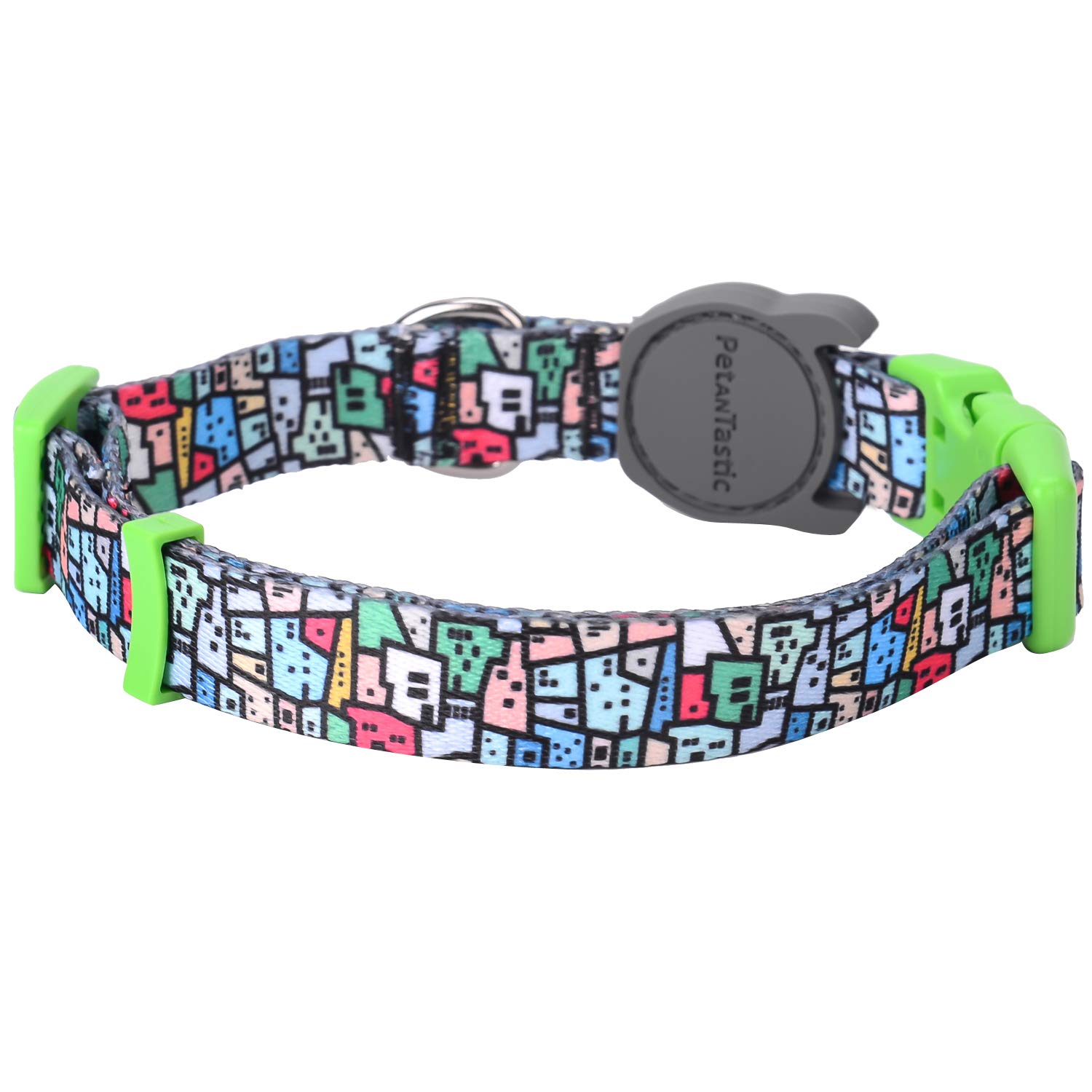 Best Adjustable Medium Dog Collar - Durable Soft & Heavy Duty Pet Collar with Fashionable Abstract Design for Small, Medium & Large Dogs - Perfect for Outdoor Walks, Training & Indoor Comfort (Puppy, Adult, Boys & Girls)