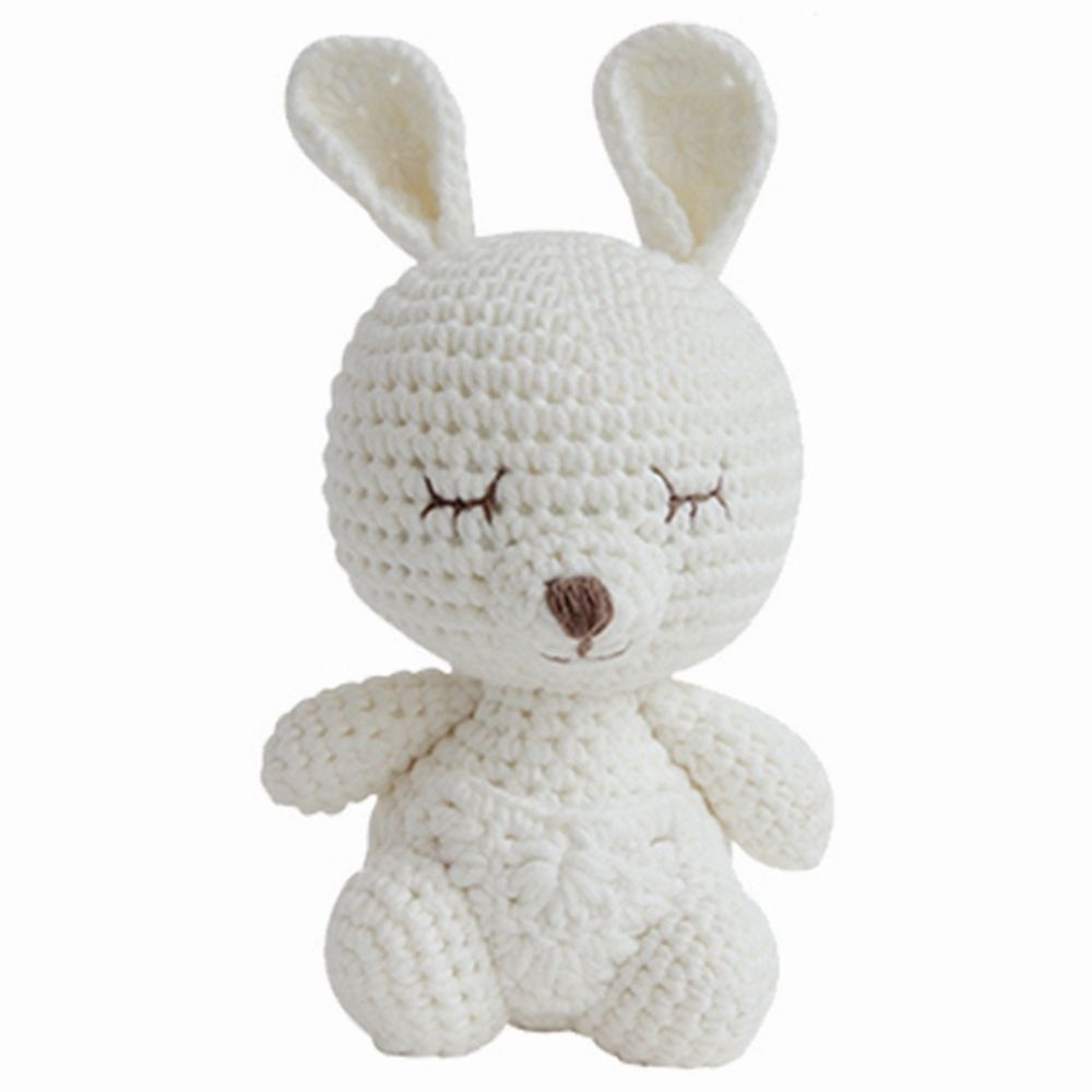 BobiCraft Mini Crochet Plush Toy - Soft White Karo Stuffed Animal for Babies, Kids & Nursery Decor | Perfect Gift for Birthdays, Baby Showers & Home Decor