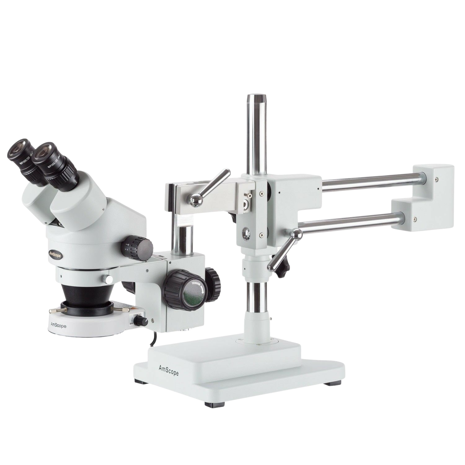 Amscope SM-4B 80S 7X-45X Zoom Stereo Microscope with 80 LED Ring Light for Circuit Board Inspection, PCB Repair, Electronics Soldering, and Jewelry Appraisal - Professional Lab & Hobby Use