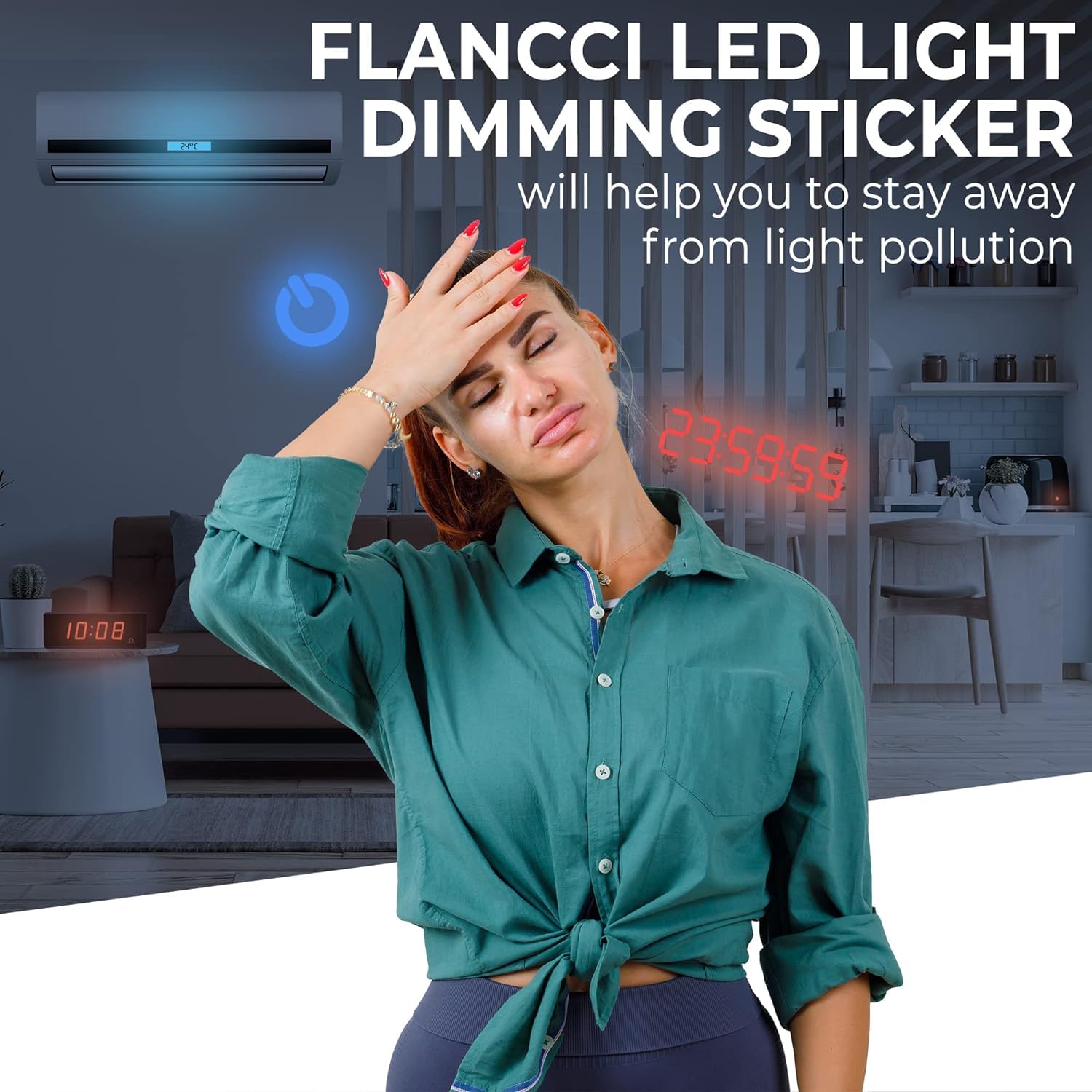 Light Dimming Sheets - 80% to 100% Light Blocking LED Covers, Custom Size (3 Uncut Sheets) for Alarm Clocks, Electronics, Phones & Appliances - Perfect for Bedrooms, Home Theater & Gaming Setup