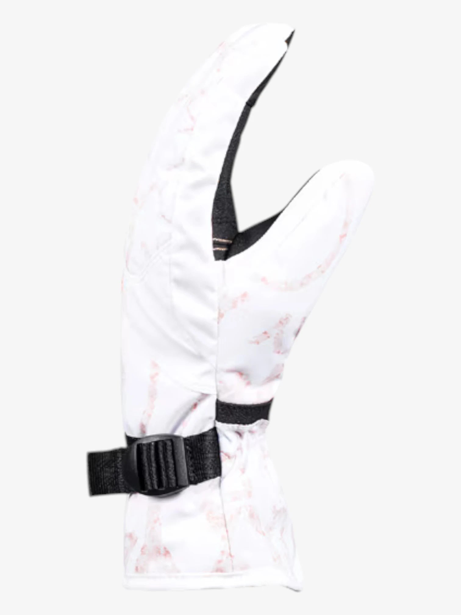 Roxy Jetty Snow Gloves - Women's Waterproof Winter Gloves for Skiing, Snowboarding & Outdoor Activities (White & Pink)