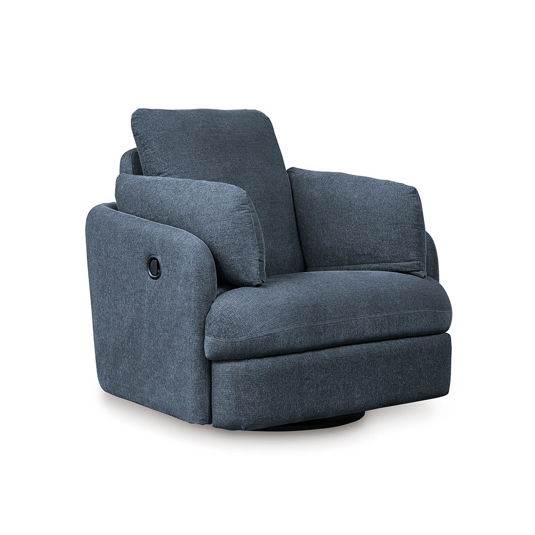 Modmax Swivel Glider Recliner Chair - 360 Degree Rotating Rocker Recliner with Smooth Gliding Motion, Padded Armrests & Lumbar Support - Perfect for Living Room, Nursery, or Home Theater Relaxation