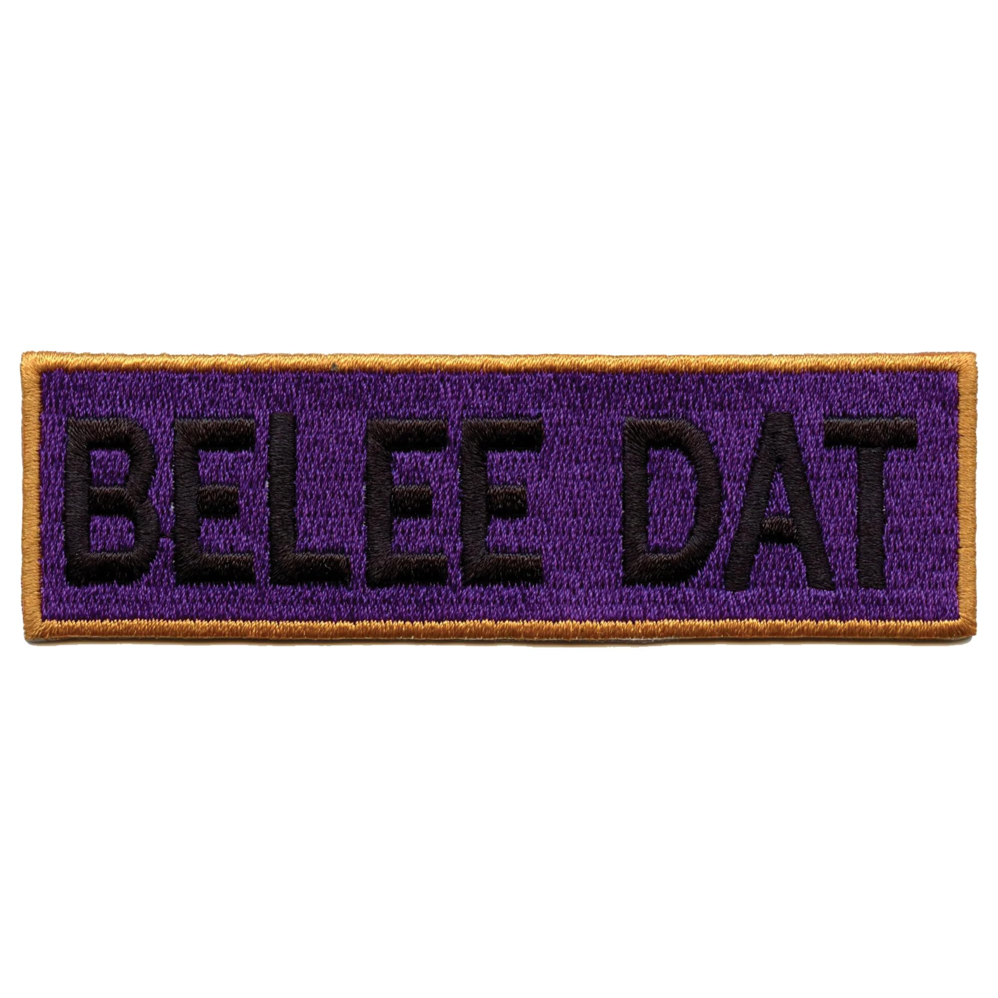 Baltimore Belee Dat Box Logo Embroidered Iron On Patch - Custom DIY Clothing Decoration for Jackets, Hats & Bags - Perfect for Sports Fans & Streetwear Fashion