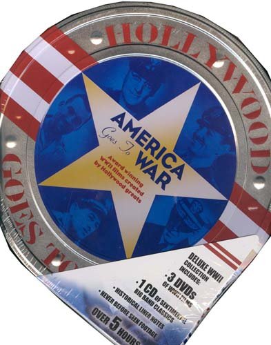 Hollywood Goes To War - America Goes To War (Tin Box Set) | Classic War Movie Collection | Perfect for Film Enthusiasts & History Buffs | Great for Movie Nights & WWII Themed Events