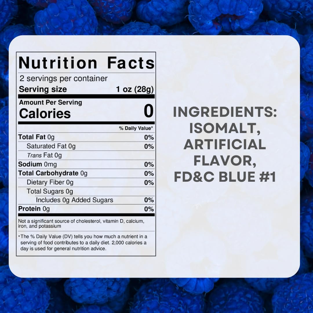 Sugar Free Cotton Candy - Blue Raspberry Flavor - Keto Friendly & Diabetic Safe Low Carb Snack - Perfect for Parties, Gifts, and Keto Diet Treats