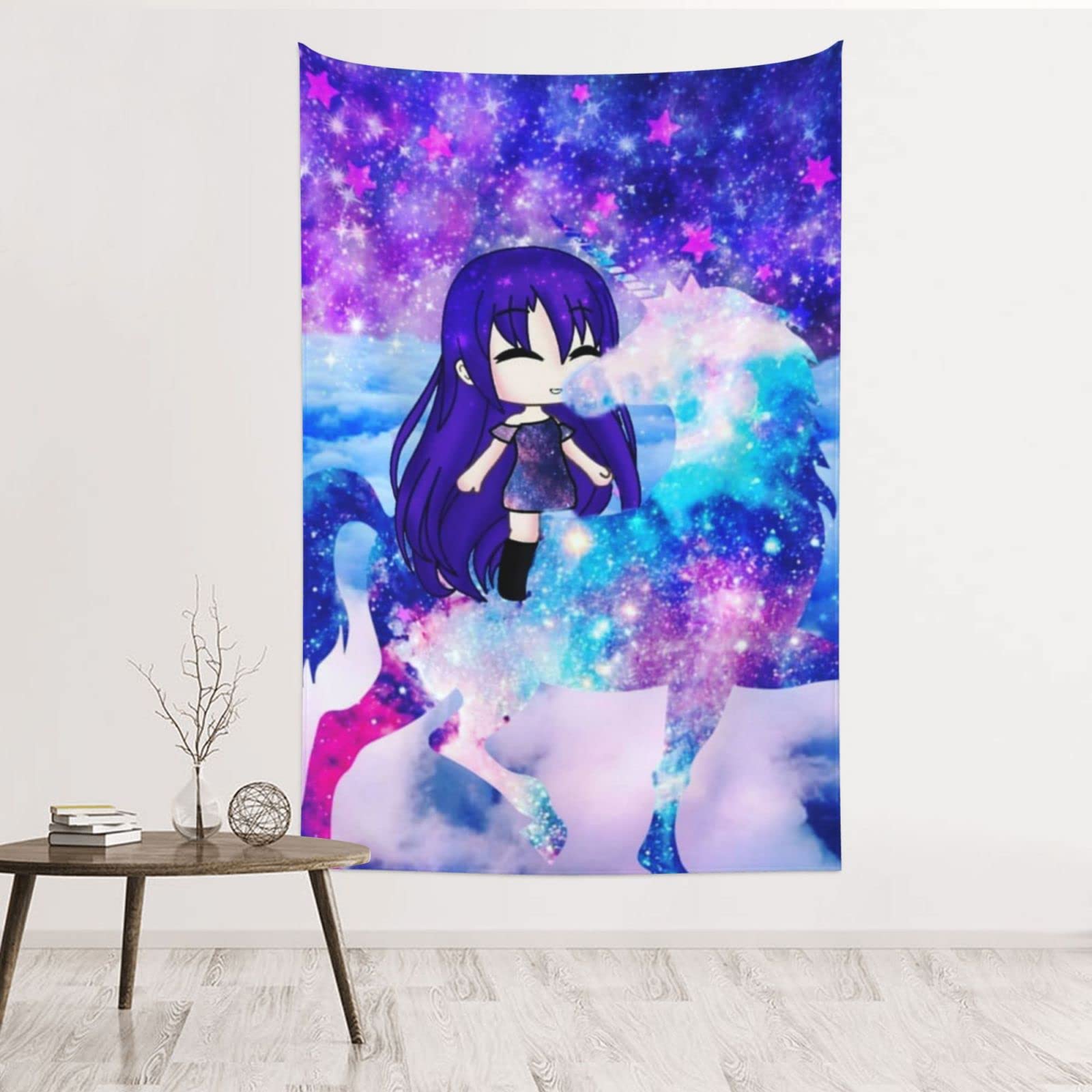 Gacha Life Tapestry Wall Hanging - 60x40 Inch Aesthetic Wall Art for Bedroom Decor, Living Room Backdrop, Dorm Room Party Decorations | Perfect for Anime Fans, Gaming Room, Teen Girls' Room & Sleepover Party Decor