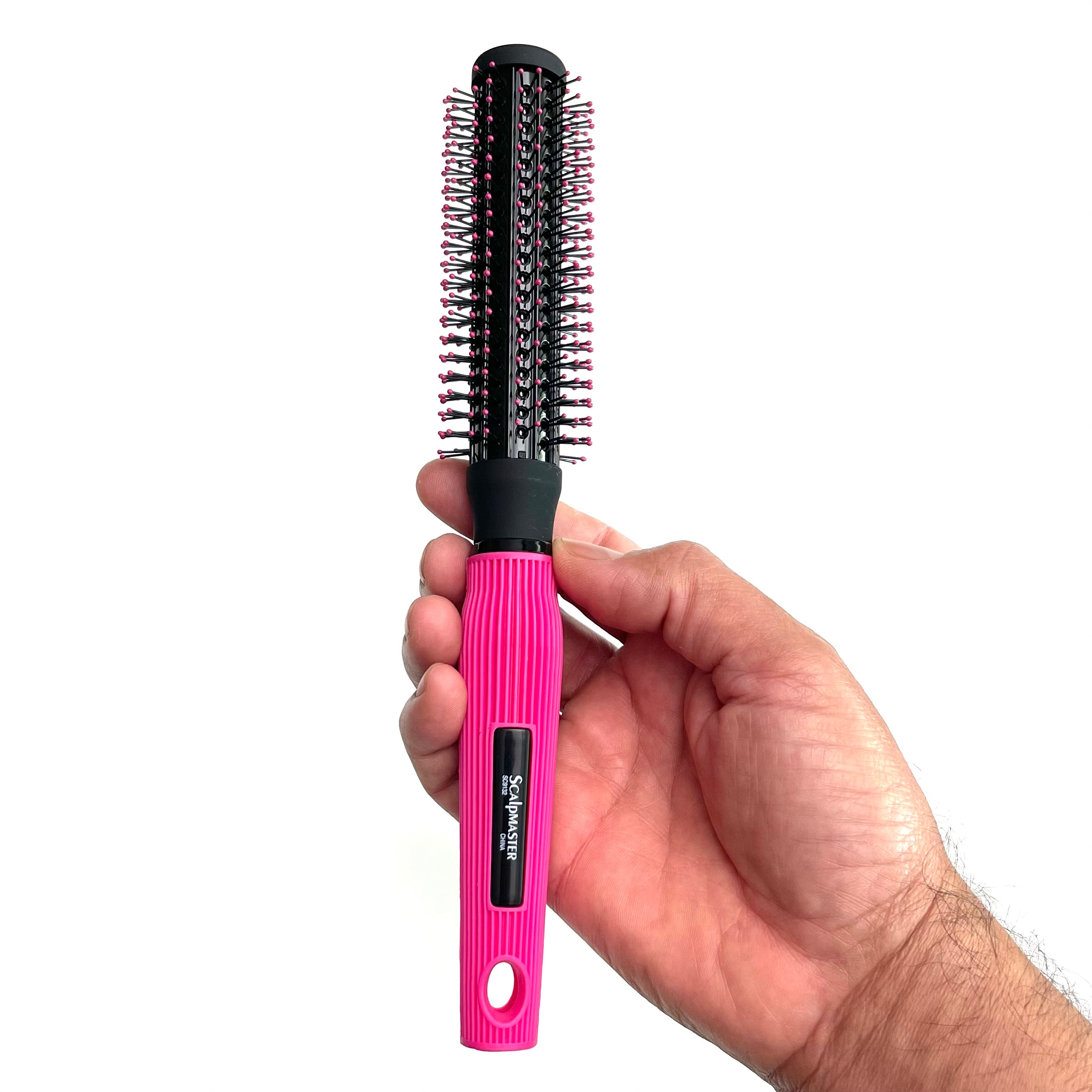 Scalpmaster Professional Hair Brush Set - 7-Piece Round, Paddle, Styling & Thermal Brushes for Blow Drying & Salon-Quality Styling at Home
