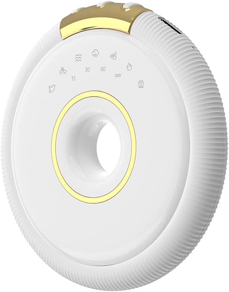 Bone Conduction Bluetooth Pillow Speaker for Sleeping - Mini Portable Under Pillow Wireless Speaker with White Noise for Side Sleepers, Adults & Kids | Perfect for Bedtime Relaxation, Meditation & Noise Cancellation (White)