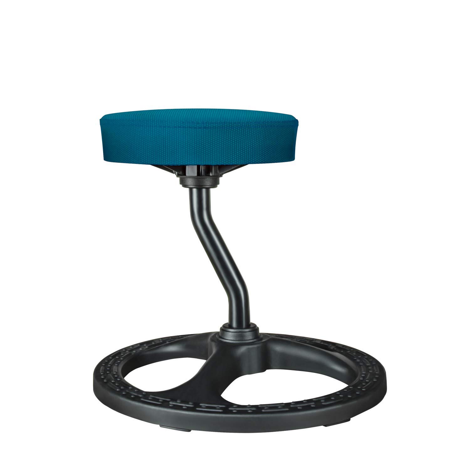 Active Sitting Stool for Stability & Balance - Non-Slip Base & Washable Cover - ADHD, Yoga, Office & School Use - Blue - Perfect for Focus, Meditation & Ergonomic Workstations