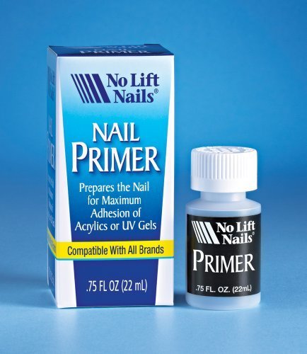 No Lift Nail Primer .75oz - Professional Nail Prep for Stronger & Longer Lasting Manicures - Perfect for Gel, Acrylic & Dip Powder Nails at Home or Salon