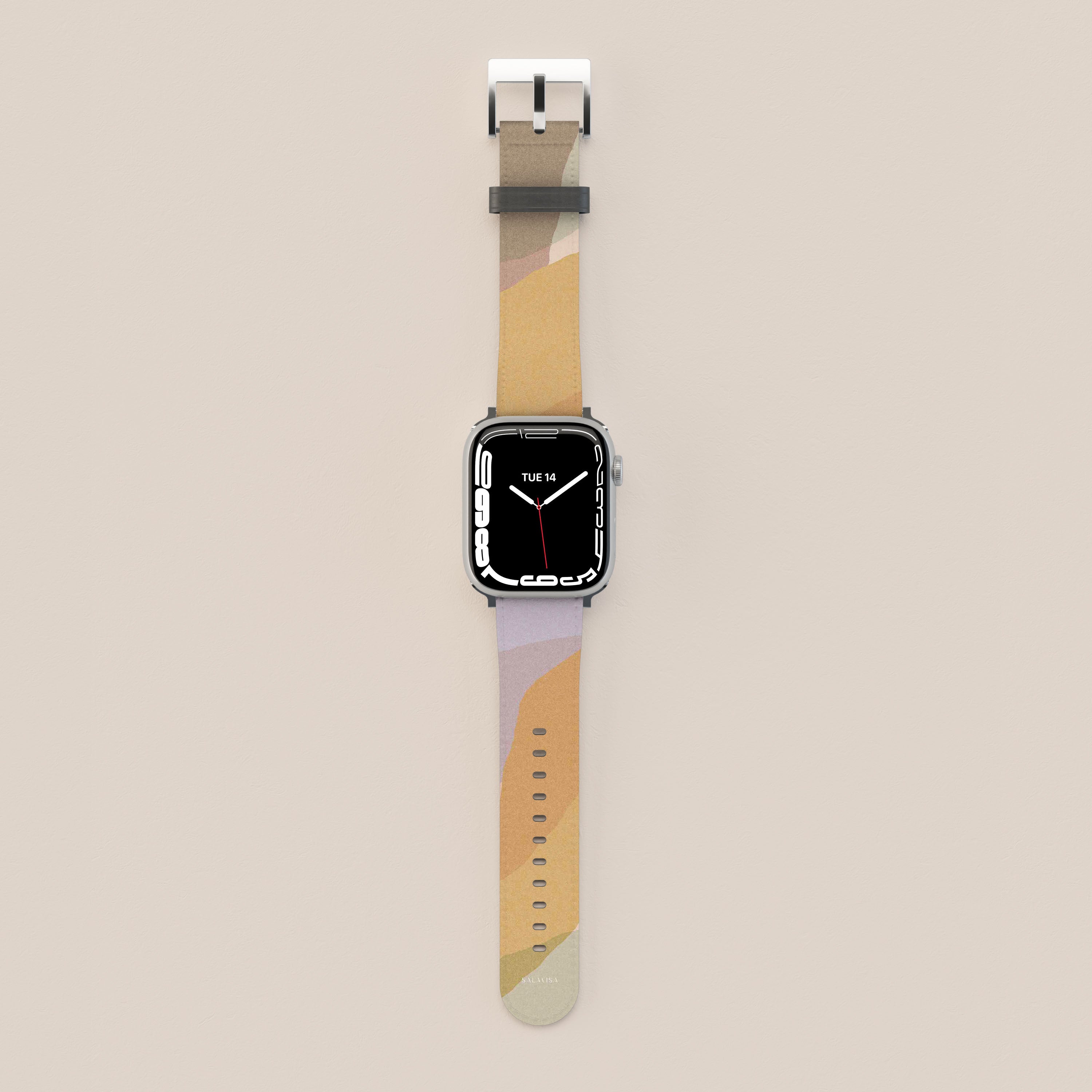 Orange Layers Apple Watch Band - Durable & Stylish Replacement Strap for Apple Watch Series 1-9 - Perfect for Workouts, Running & Everyday Wear