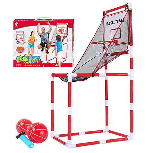 Adjustable Kids Basketball Hoop - Portable 2-Level Height for Toddlers & Kids - Indoor/Outdoor Play