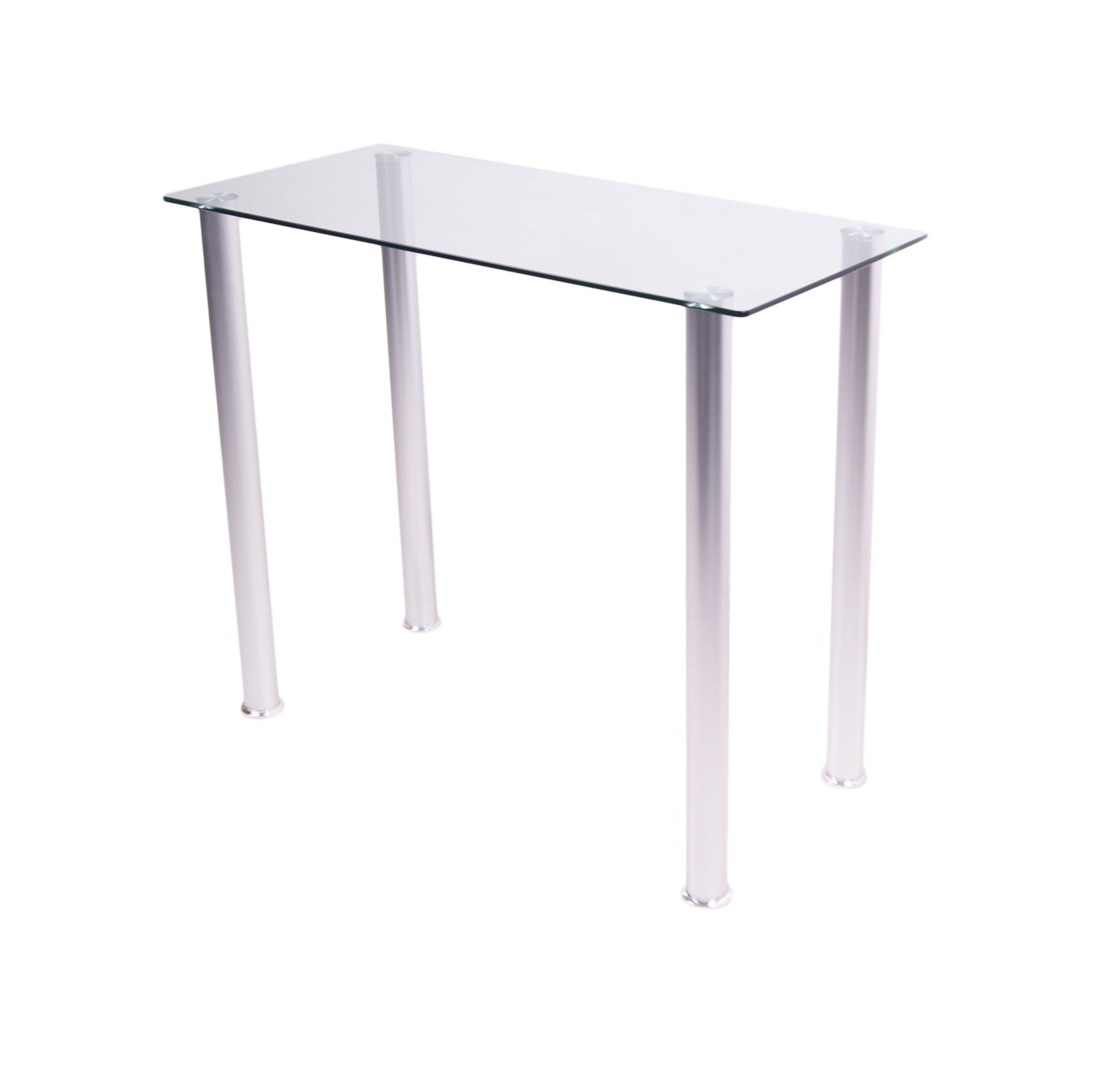 Premium White Tempered Glass Utility Desk Stand - Durable & Scratch-Resistant for Office, Kitchen, or Craft Room Organization