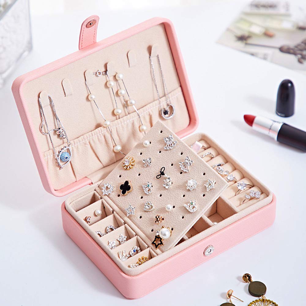 Elegant Jewelry Box for Women - Necklace, Earrings & Rings Organizer | Perfect for Travel, Home Storage & Gift Giving