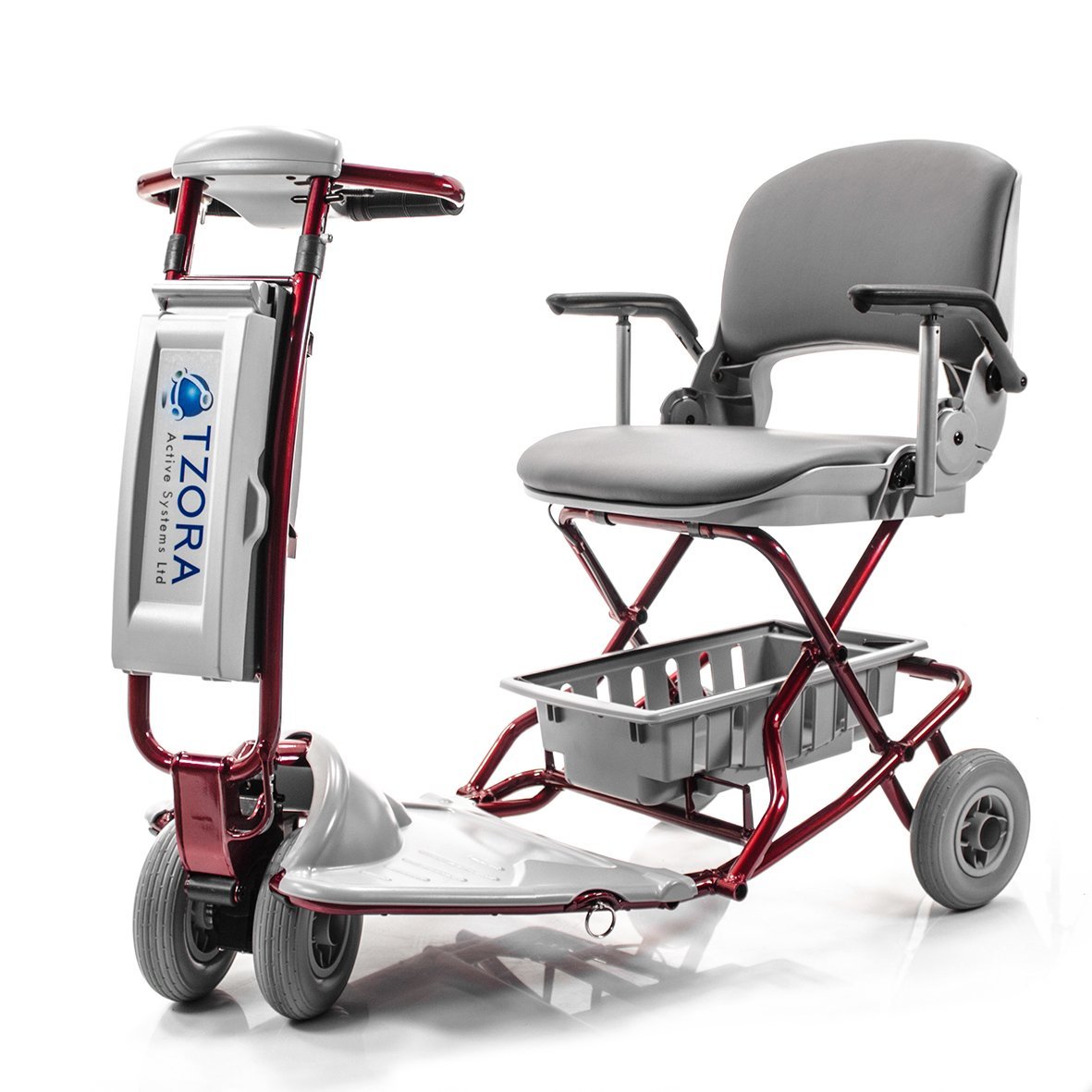 Lexis Light Folding Travel Scooter - Portable Mobility Scooter for Adults & Seniors | Compact & Lightweight Electric Scooter | Perfect for Airports, Shopping Malls & Travel | Blue