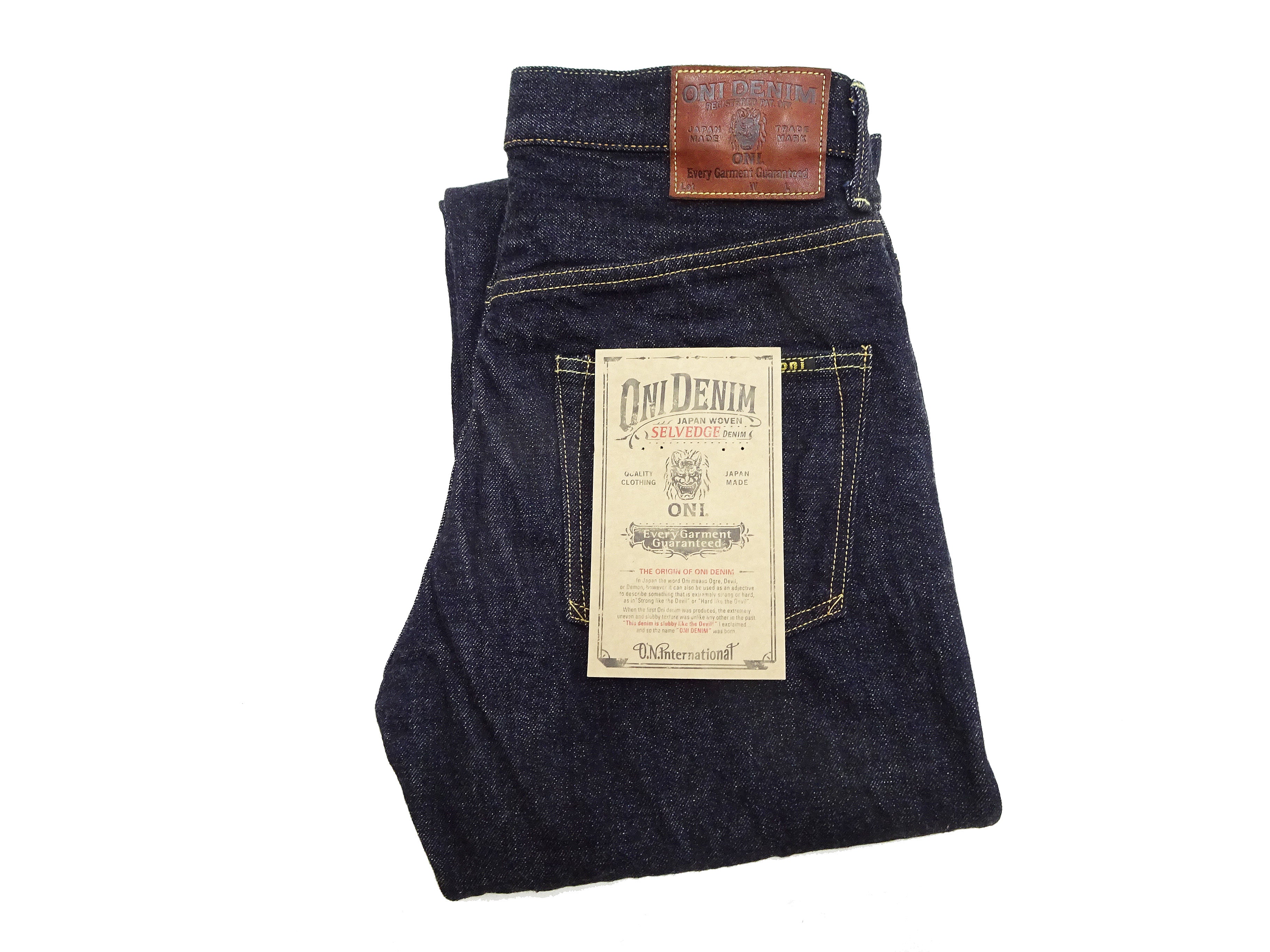 ONI-200 Relaxed Straight Fit Men's Jeans | 15oz Selvedge Denim | High Rise Button Fly | Indigo Wash | Durable & Comfortable for Casual Wear, Work & Everyday Use