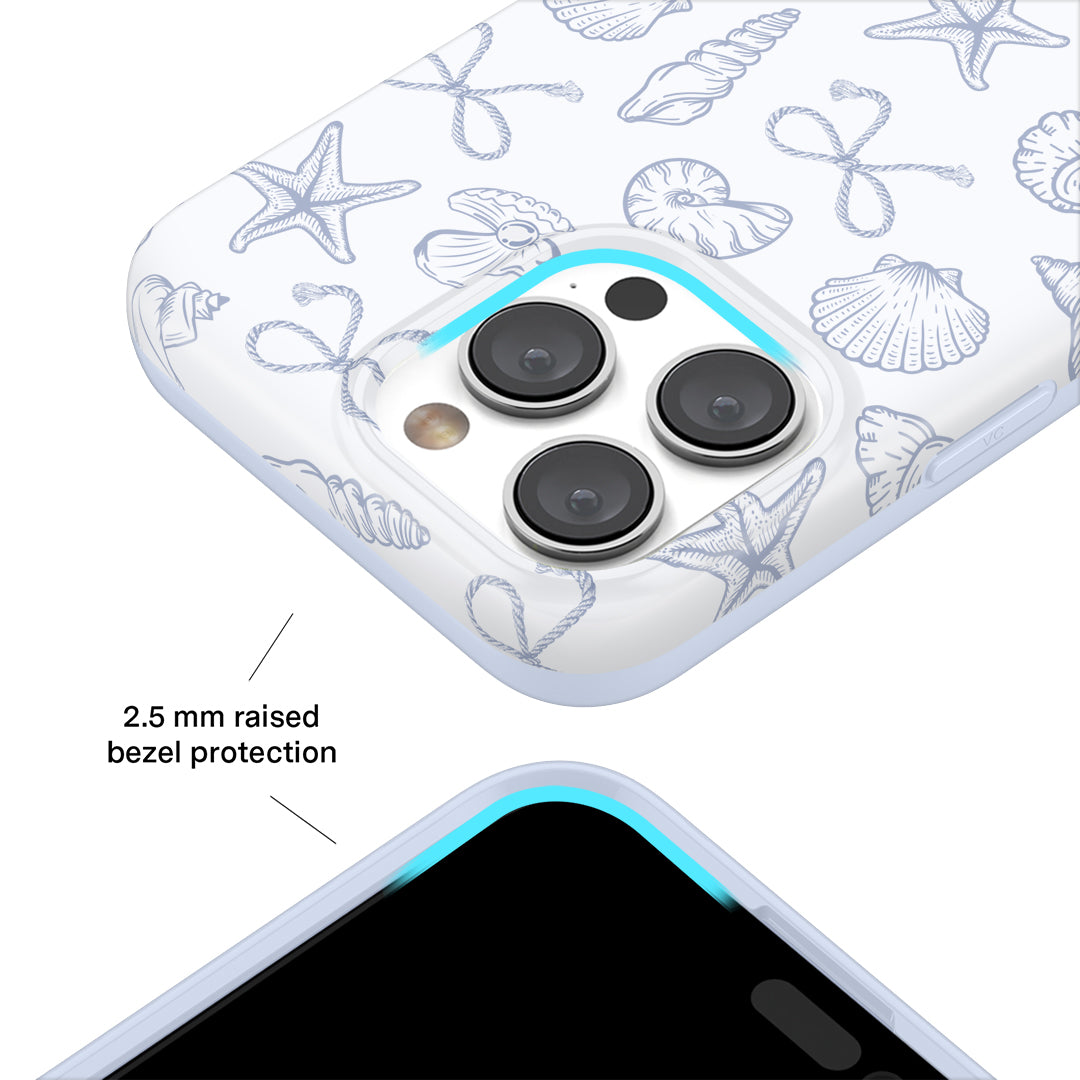 Stylish Coastal Seashells iPhone Case - Trendy Beach-Themed Phone Cover for iPhone [Model] - Perfect for Vacations, Beach Trips & Summer Outfits