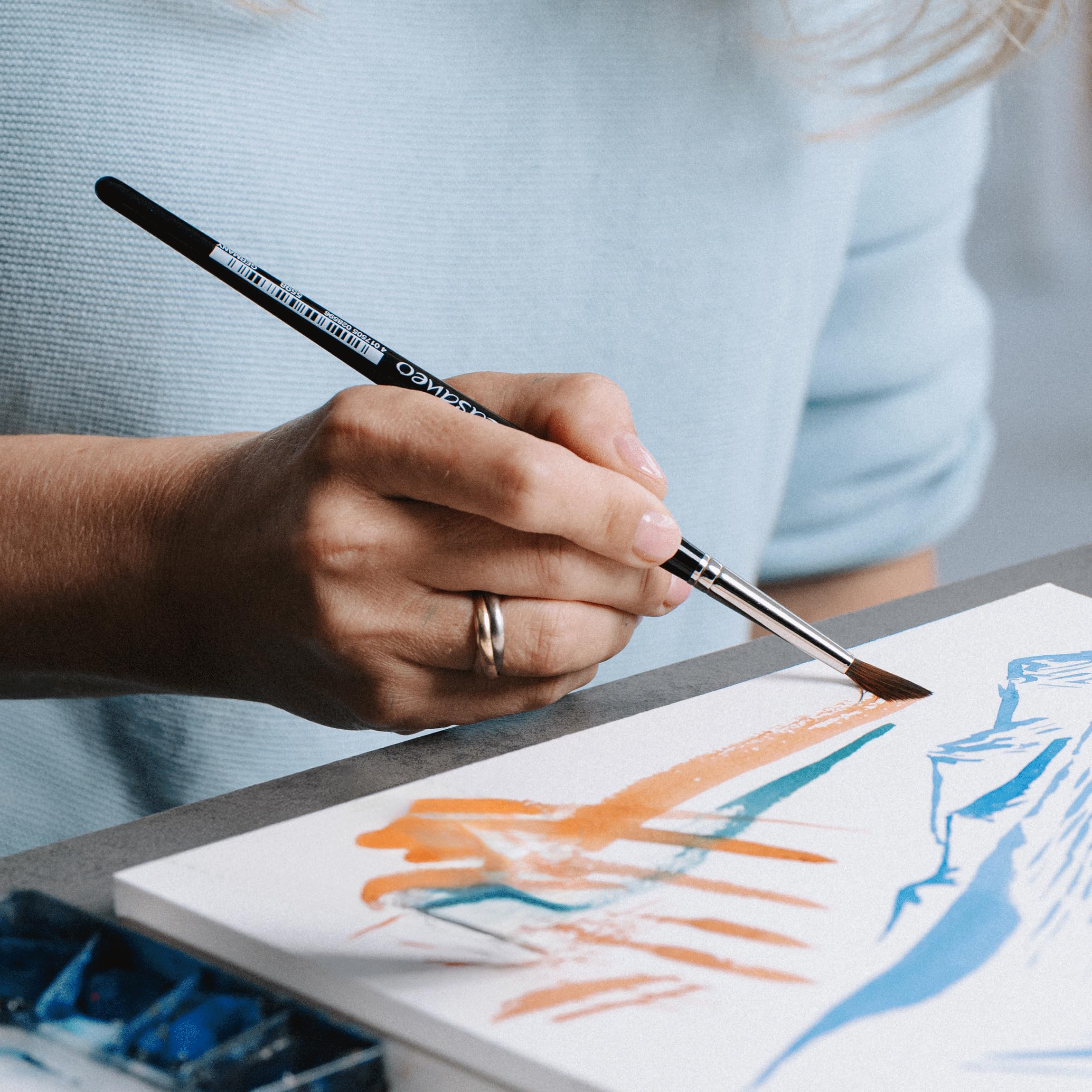 Premium da Vinci Brushes Casaneo Artist Paint Brush Set - Professional Watercolor, Acrylic & Oil Painting - Perfect for Artists, Students & Hobbyists - Ideal for Canvas, Paper & Wood Projects
