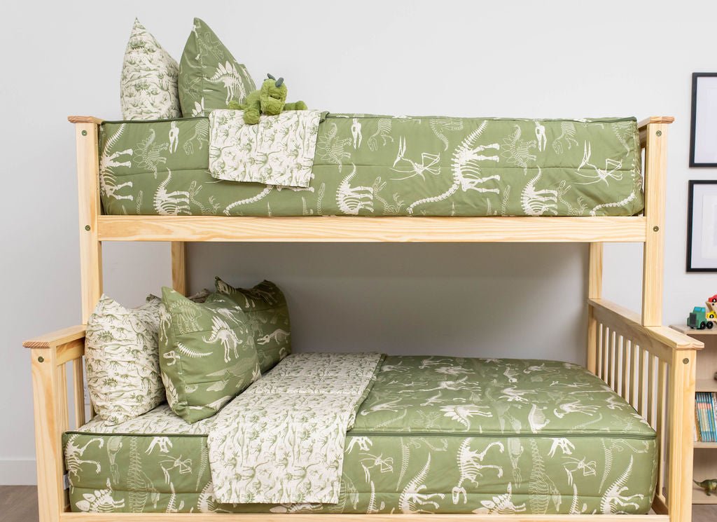 Fossil Print Zipper Bedding Set - Soft & Stylish Comforter Cover with Zipper Closure - Perfect for Kids, Teens & Adults Bedrooms, Dorms & Guest Rooms