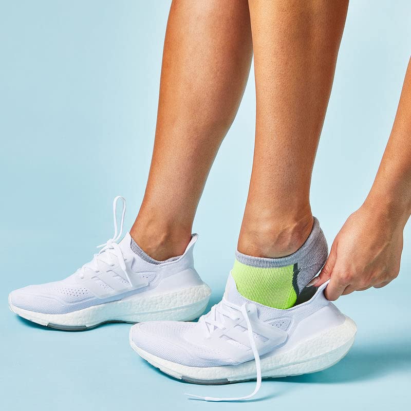 Breathable Women's No Show Socks - 3 Pack Anti-Slip Running Socks with Compression & Infrared Technology for Workout, Yoga, and Daily Wear