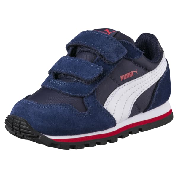 PUMA Unisex-Child St Runner Hook and Loop Sneakers - Lightweight Kids' Athletic Shoes for Running, School & Play | Non-Slip Comfortable Walking Shoes for Boys & Girls