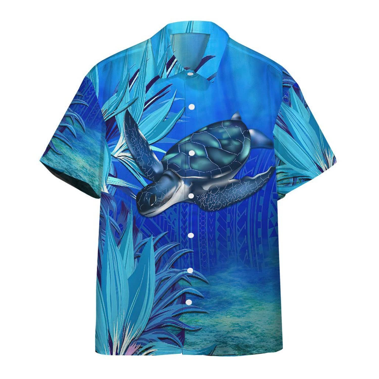Sea Animals Ocean Life Hawaiian Shirts - Short Sleeve Button Down Shirts for Men & Women | Beach Party, Vacation, Summer Casual Wear
