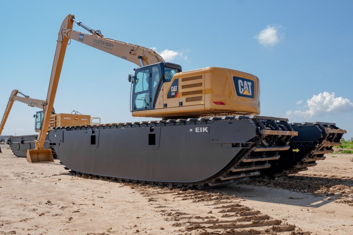 2019 Caterpillar Long Reach Pontoon Excavator - 3505 Hours | Heavy Duty Marine Construction Equipment for Dredging, Piling & Waterfront Projects