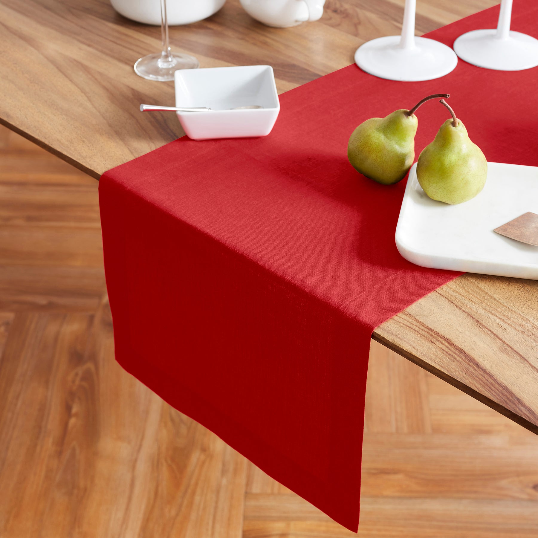 Sonoma Table Runner - Elegant Cotton Linen Dining Table Decor for Thanksgiving, Christmas & Wedding - Perfect for Holiday Home Decor & Party Settings