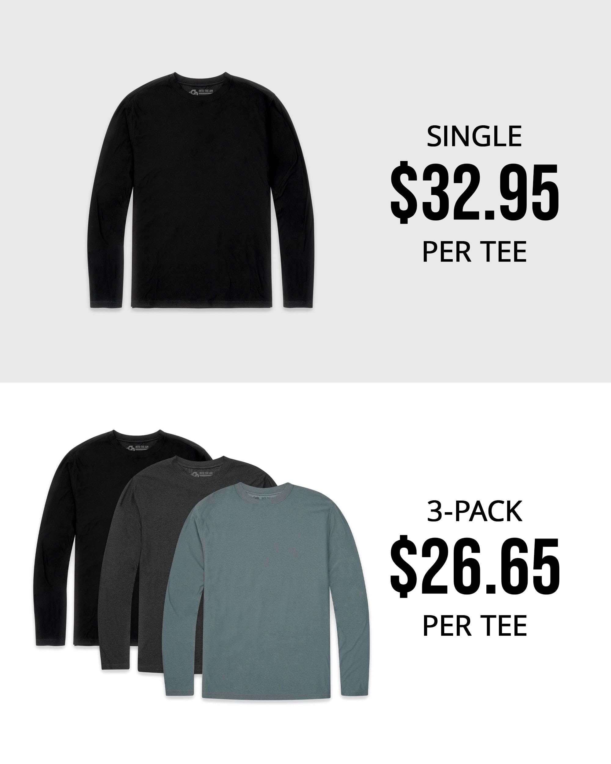 Men's Long Sleeve Athletic Shirt - Dri-Fit Performance Workout Tee (Sizes S-4XL) | Gym, Running & Outdoor Sports Apparel