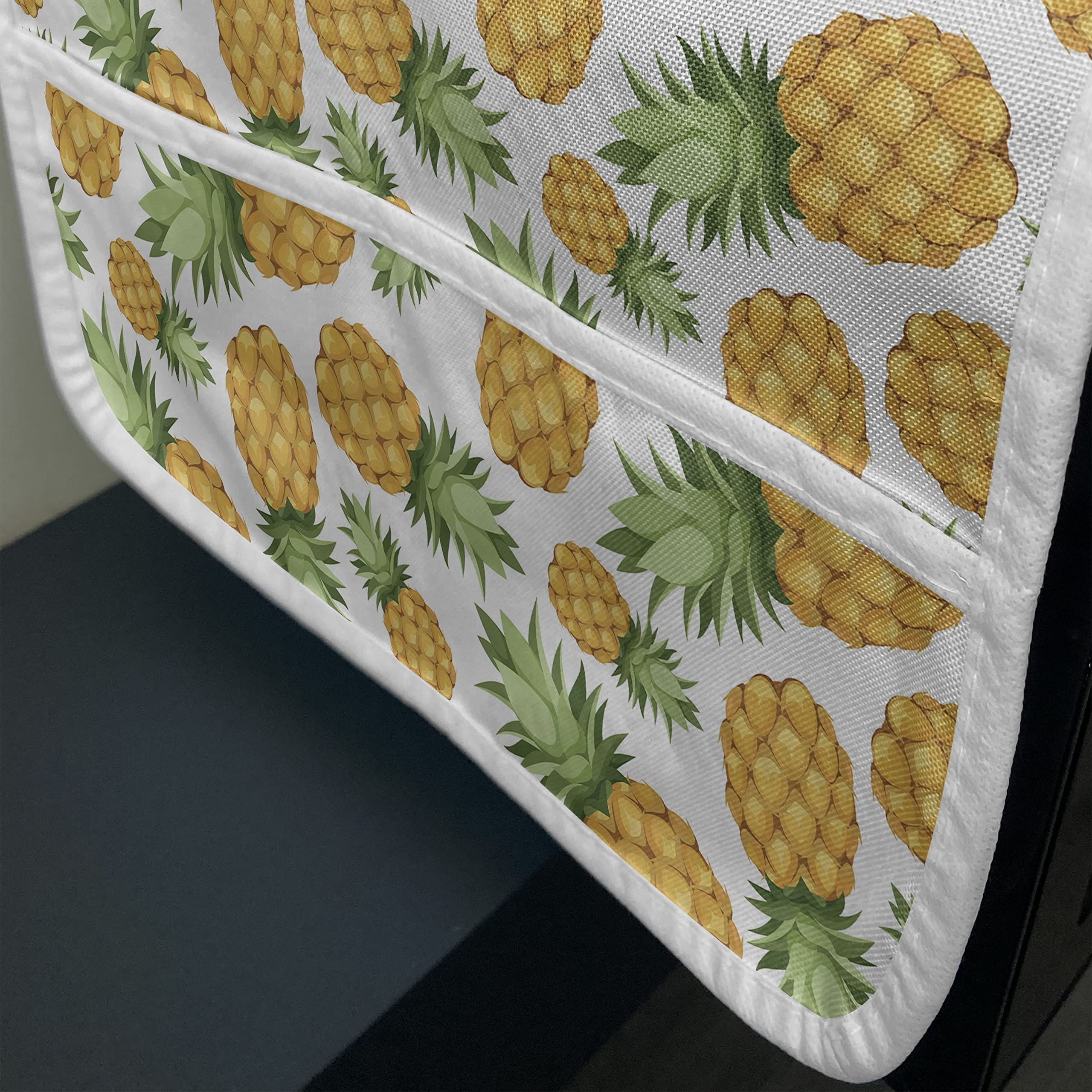 Ambesonne Microwave Oven Cover - Waterproof Pineapple Tropical Fruit Design, 36