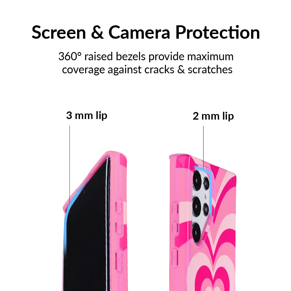 Pink Sweethearts Samsung Phone Case - Cute & Protective Cover for Samsung Galaxy [Model] - Perfect for Valentine's Day, Everyday Use & Gift Giving
