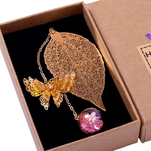 Leaf Gold - Pink Crystal White Flowers