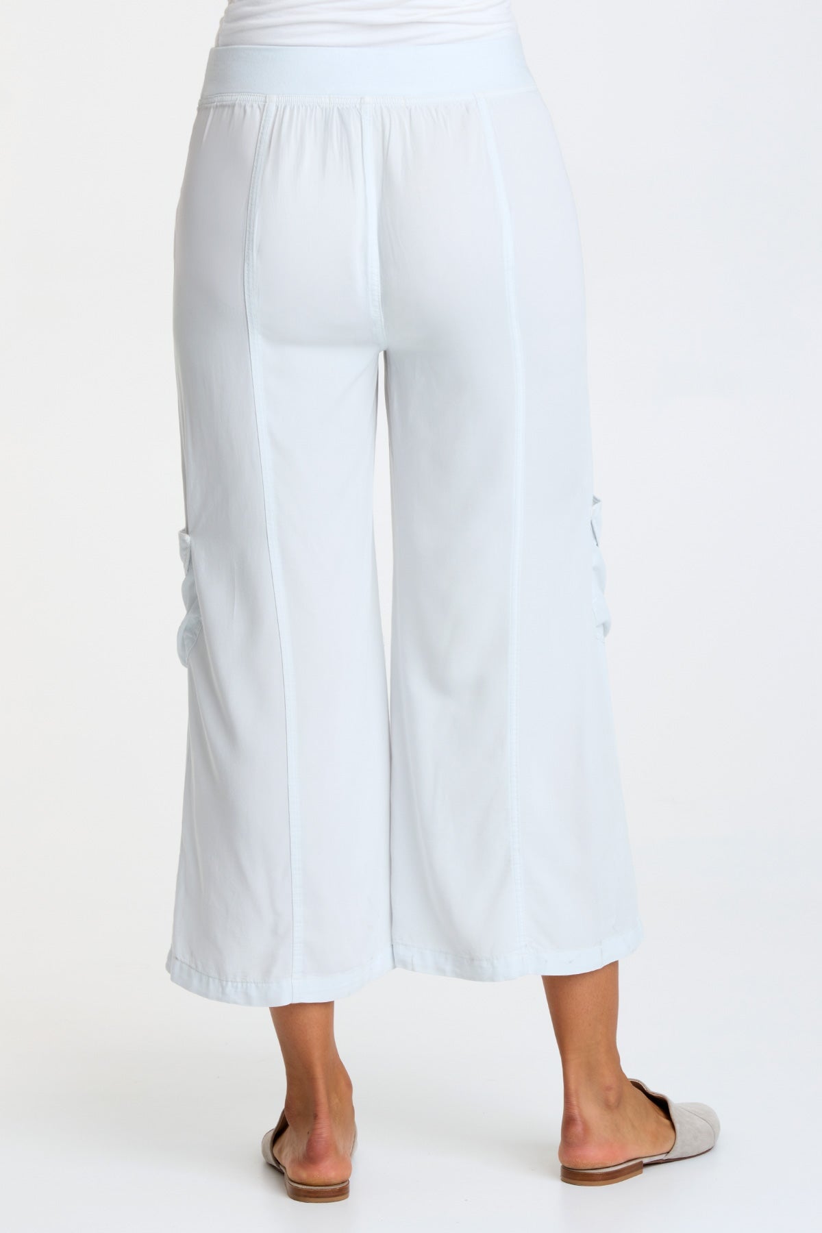Stylish Twill Faulkner Crop Pants for Women - Comfortable High Waisted Trousers for Casual Wear, Office & Travel