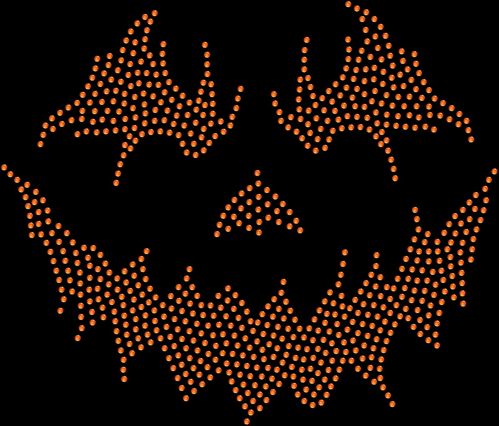 DIY Rhinestone Bling Sparkle Iron-On Transfers for Halloween Pumpkin Face Decorations - Perfect for Costume Parties, Trick-or-Treating & Spooky Home Decor