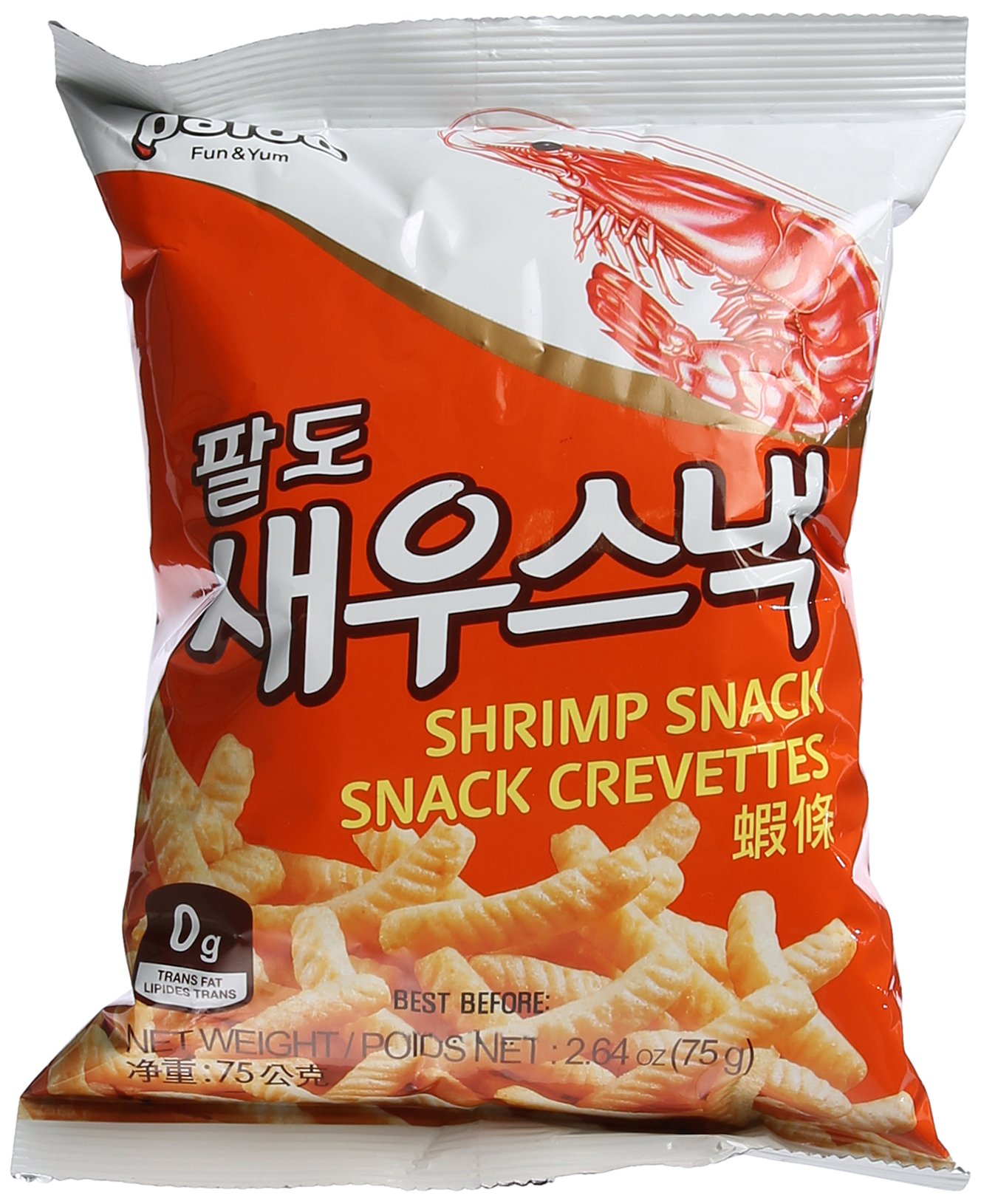 Paldo Shrimp Chips - Korean Style Crispy Shrimp Flavored Snacks - Perfect for Parties, Movie Nights & Asian Food Lovers