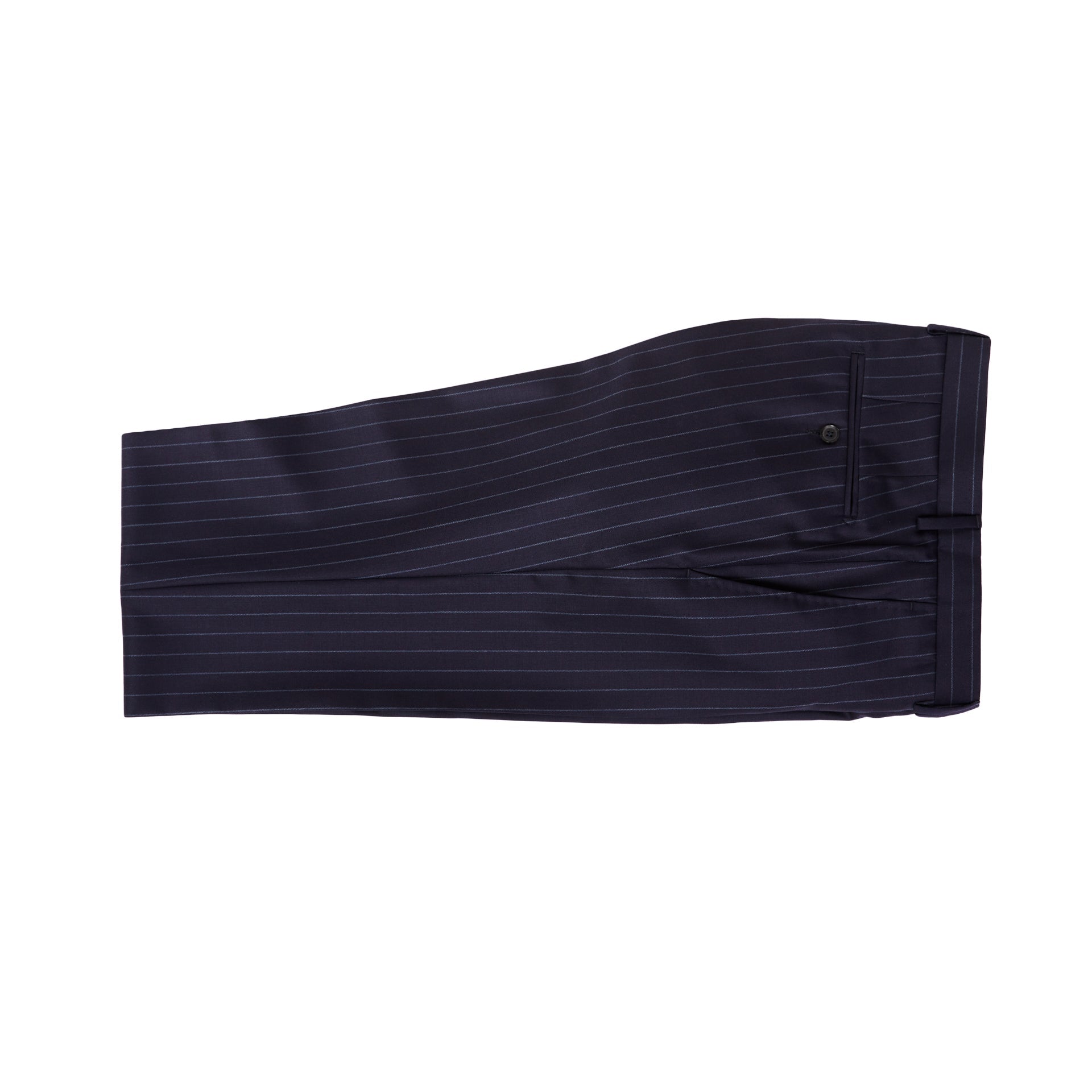 Premium HENRY SARTORIAL X DORMEUIL Full Canvas Stripe Wool Suit for Men - All Season Navy Blue Business Attire - Perfect for Office, Weddings & Formal Events