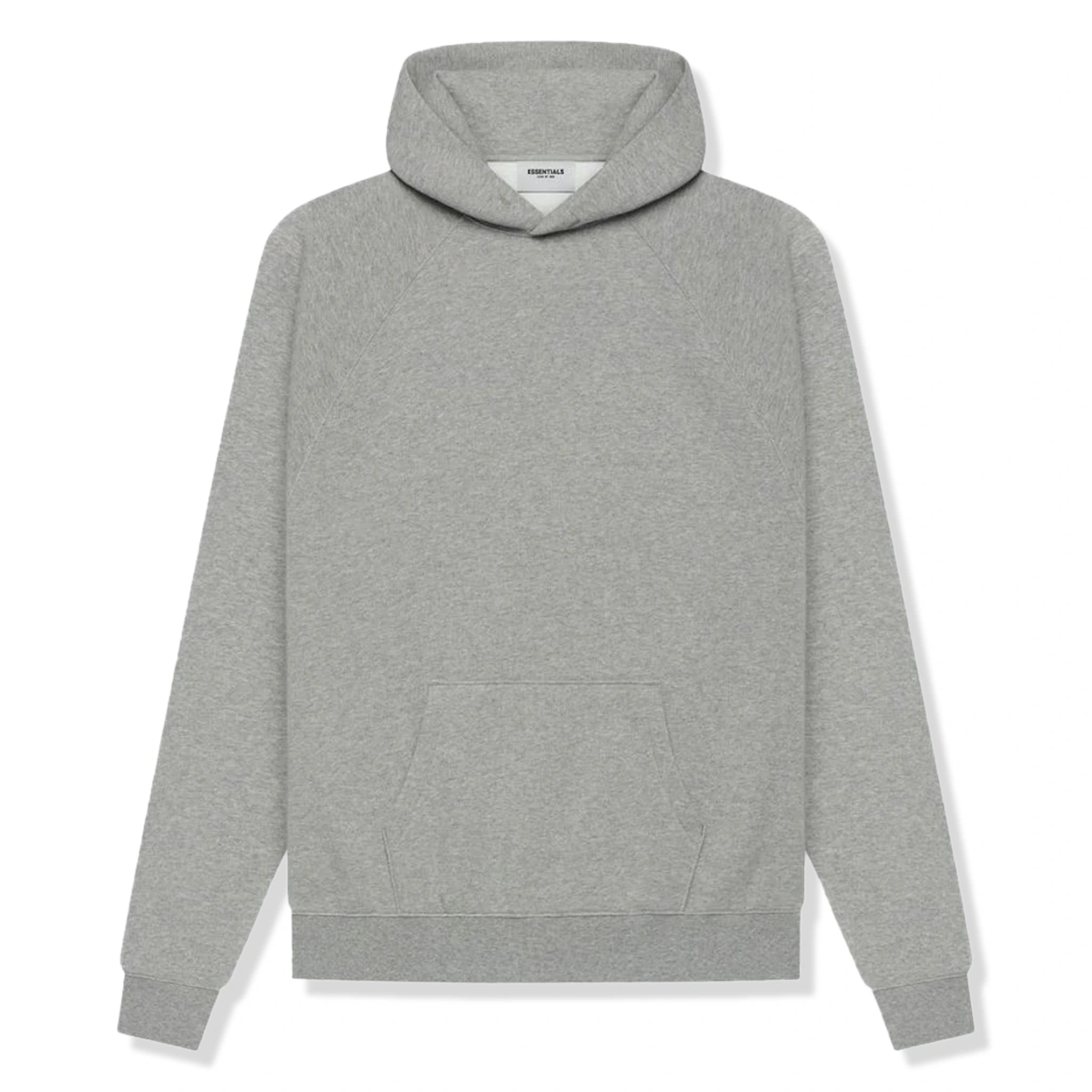 Fear Of God Essentials Dark Heather Oatmeal Hoodie Sweatshirt | SS21 Collection | Men's Streetwear Fashion | Perfect for Casual Wear & Gym Outfits