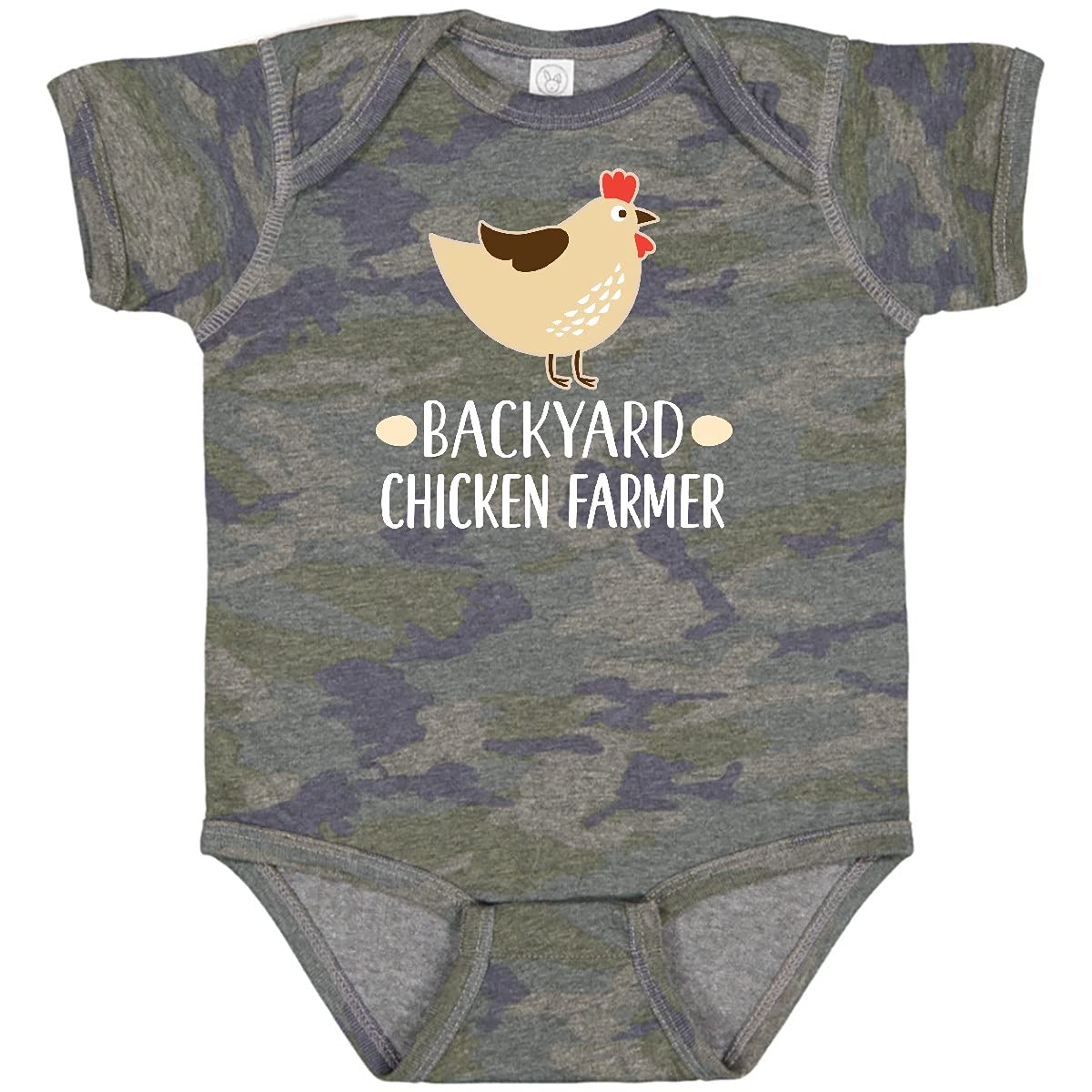 Inktastic Backyard Chicken Farmer Baby Bodysuit - Cute Farm Animal Onesie for Newborns & Infants - Perfect for Farm-Themed Baby Showers, Photo Shoots & Playtime