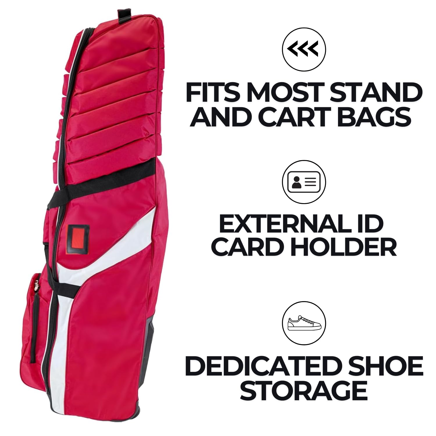 Izzo Golf Travel Bag - Durable Waterproof Golf Club Travel Cover Case for Airplane & Car - Perfect for Golfers Traveling with Clubs
